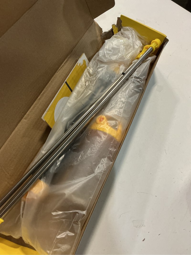 Condition photo showing Good Condition for diatomaceous earth powder duster, powder sprayer with adjustable length 4ft, multi-purpose application for indoor outdoor garden (yellow)