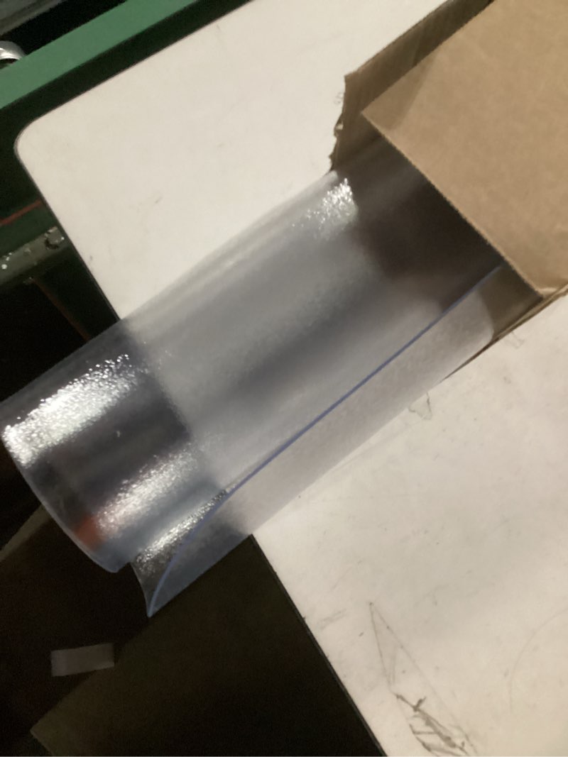 Condition photo showing Good Condition for Kuyal Clear Chair mat for Hardwood Floor 30 x 48 inches Transparent Floor Mats Wood/Tile Protection Mat for Office & Home (30" X 48" Rectangle) 30" X 48" Rectangle Clear