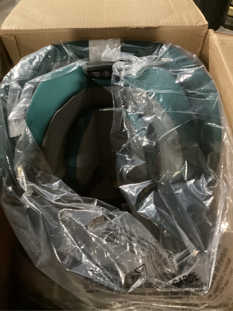 Condition photo showing New/Like New for safety 1st everslim 4-in-1 convertible car seat, securetech chest clip, ultra-slim, 4-mode infant to booster, baby car seat, fits 5-100 lbs, memory foam, fiddlehead fiddlehead car seat