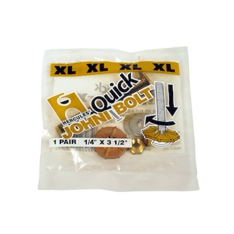 (Missing Part)Oatey Johni Quick Bolts Brass Toilet hardware kit