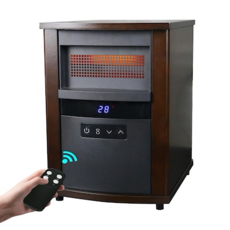 EdenDirect 1500 -Watt Quartz radiant Compact personal Indoor Electric Space Heater with