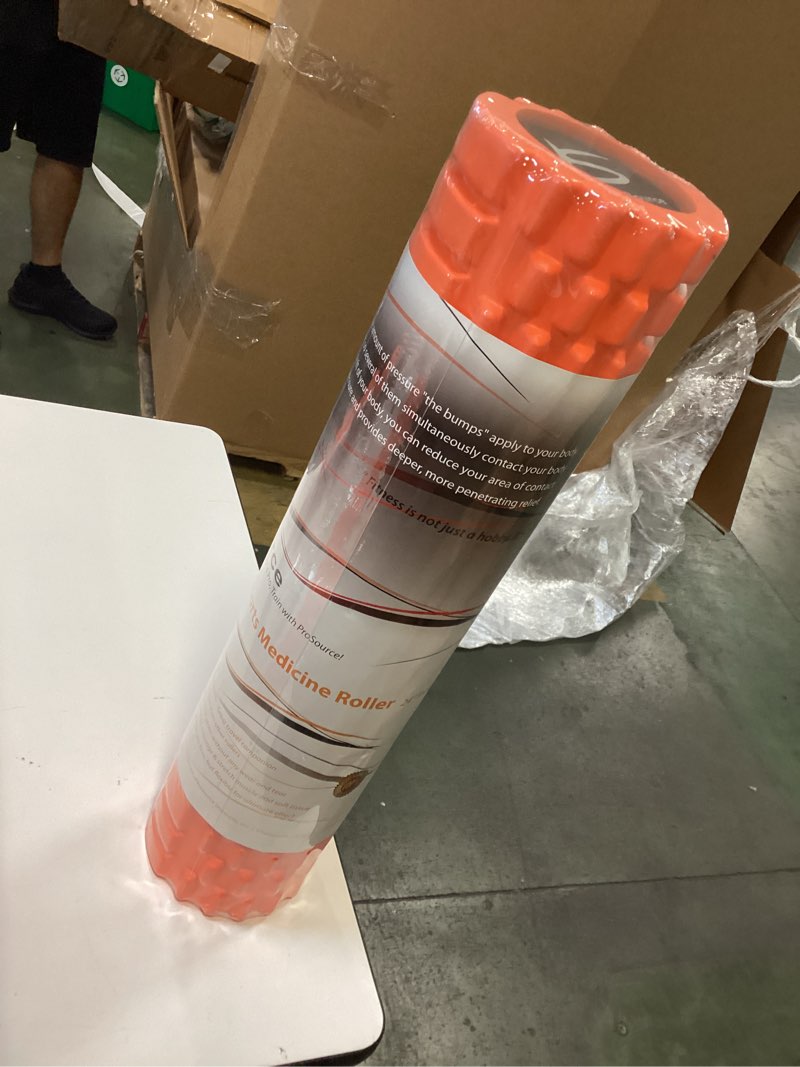ProSource Sports Medicine Foam Roller 24” x 6” (3 61 cm x 15 cm) with 2 Density Zones for Deep-Tissu