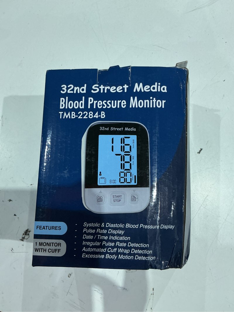 Condition photo showing Good Condition for digital blood pressure monitor for adults, clinically validated, pulse oxygen meter, circulation detector. and analog display