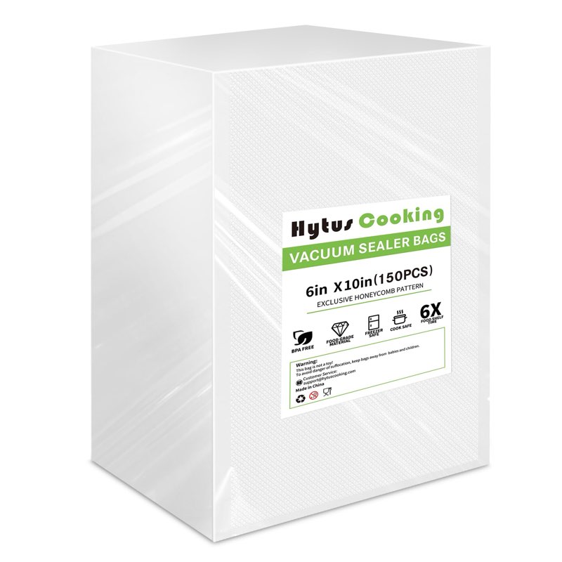 Hytus cooking vacuum sealer bags 6inx10in 150pcs 