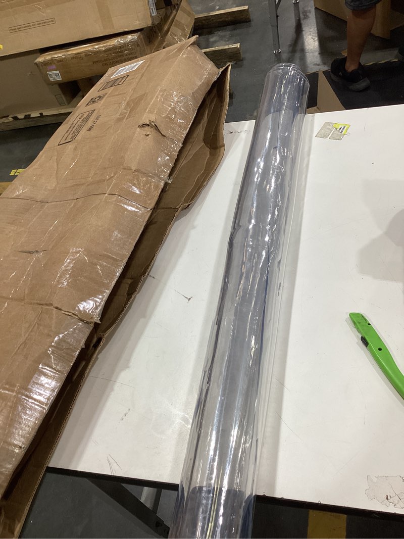 Condition photo showing New/Like New for office chair mat for carpets, clear computer desk chair mat for low carpeted floors, thick and sturdy carpet protector, easy glide and flat without curling (30" x 48" rectangle)