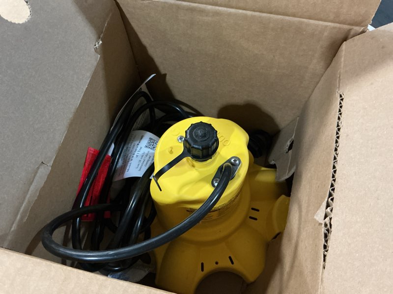 Condition photo showing Good Condition for wayne - waterbug 1/6 hp 1350 gph submersible pump with multi-flo technology - water removal and transfer pump, yellow waterbug original