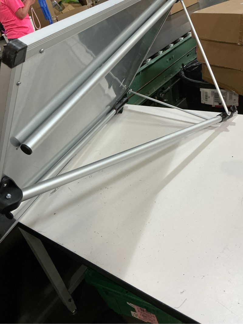 Condition photo showing Good Condition for whiteboard with stand, portable standing double sided mag-netic dry erase board 36 * 24 inch, whiteboard stand for classroom, home, restaurant white adjustable height 39.37-66.93in