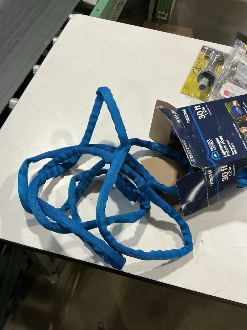 Condition photo showing Good Condition for project source project source lightweight 1/2-in x 30-ft premium -duty kink free woven blue coiled hose