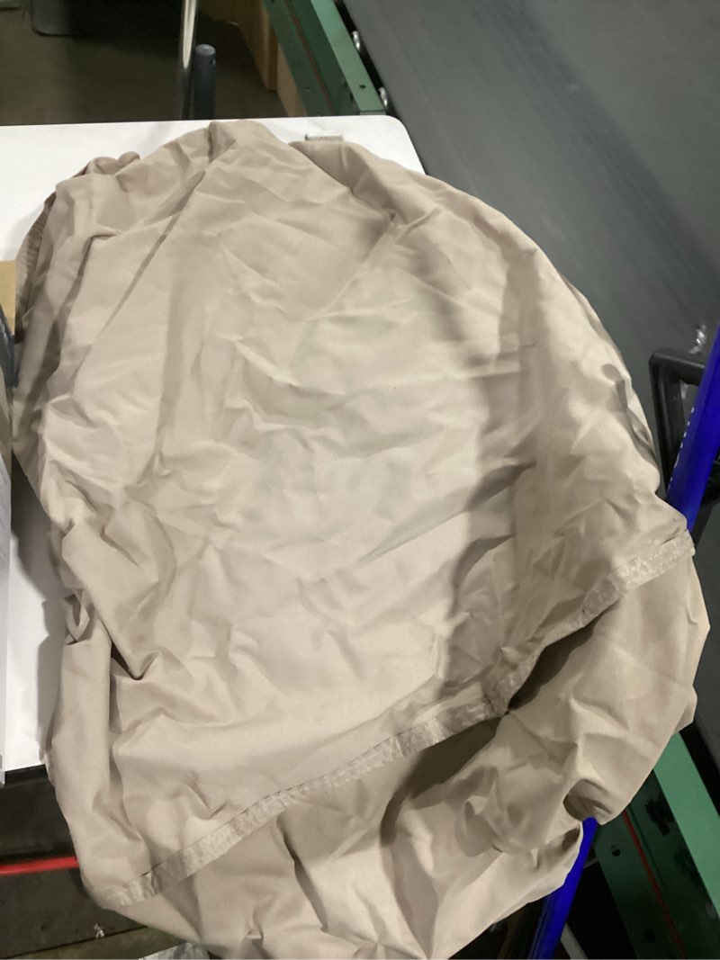 Condition photo showing Good Condition for style selections tan polyester patio furniture cover for oversized chair