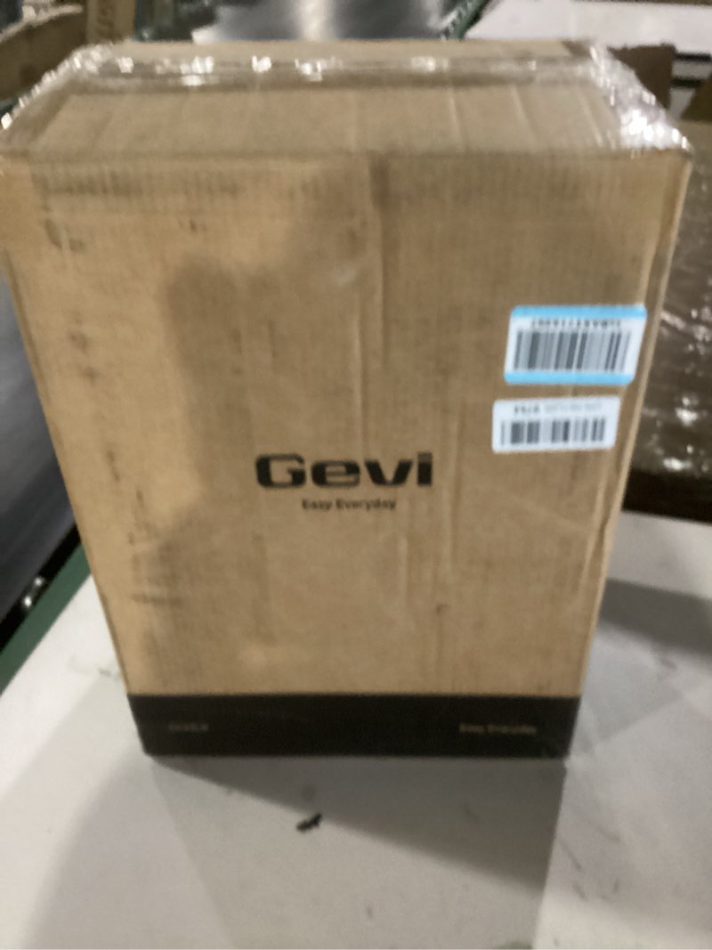 Condition photo showing New/Like New for gevi 10 cup drip coffee maker with built-in grinder, grind ? brew burr combo coffee machine with touch screen, programmable, 4-hour warm plate, permanent filter, coffee carafe 10.7"d x 7.9"w x 17.8"h
