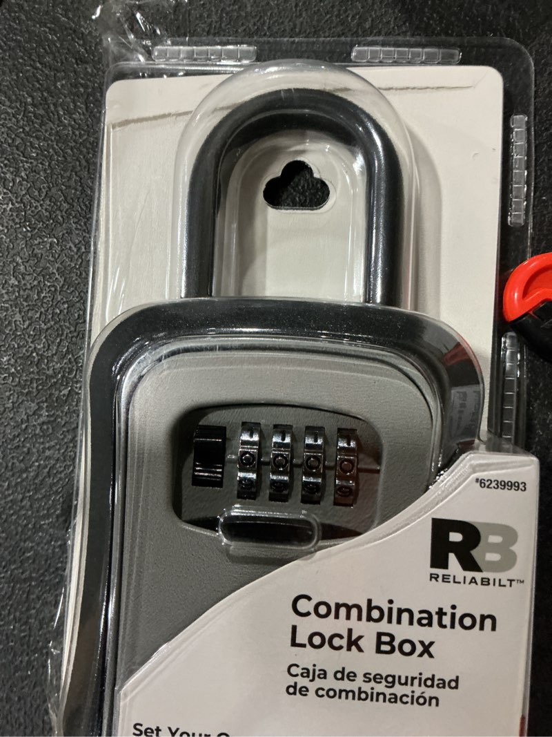 Condition photo showing Good Condition for (Similar to) ABRA FOX Key Lock Box, Combination Lock box with Code for House Key Storage, Combo Door Locker (G7black-1pack)