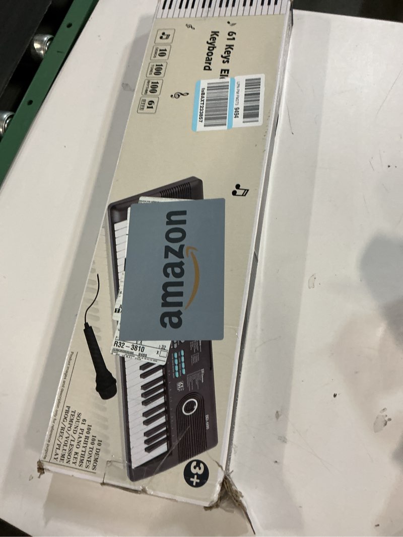 Condition photo showing New/Like New for 61 keys piano keyboard, Electronic Digital Piano with Built-In Speaker Microphone, Portable Keyboard Gift Teaching for Beginners, electric piano for kids, Birthday Gift for Children