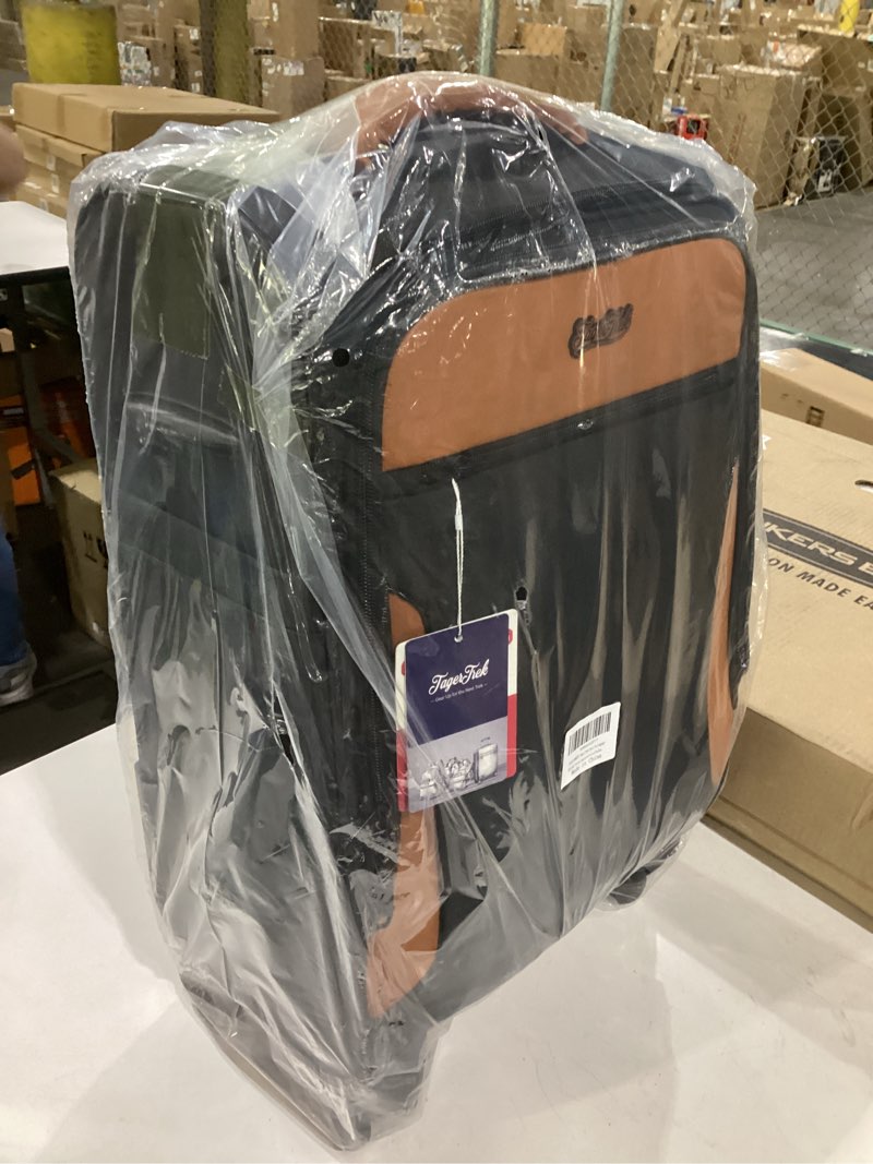 Condition photo showing Good Condition for carry on luggage 22x14x9 airline approved, 20 inch softside suitcase with 4 pcs, lightweight luggage for women men with tsa lock and 4 spinner wheels, soft side carry-on suitcases for travel 20 inch dark black