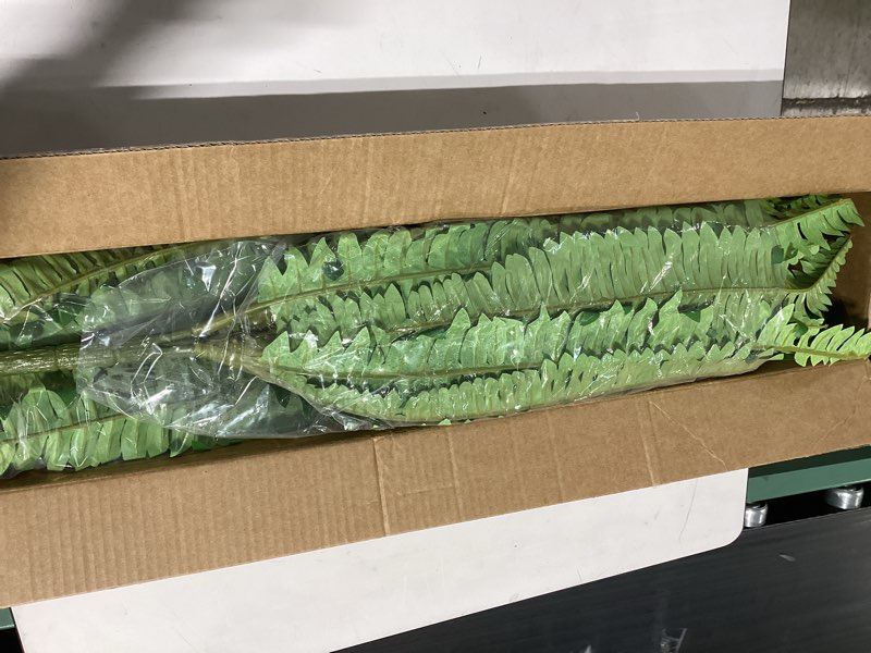 Condition photo showing Good Condition for 45" fake ferns, realistic large artificial bush plants, 2 artificial boston ferns with 59 fronds for outdoors planter indoor home garden porch decor green