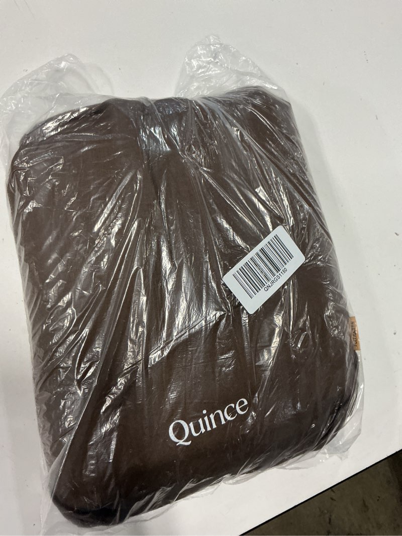Condition photo showing Good Condition for european linen duvet cover set, full/queen, espresso