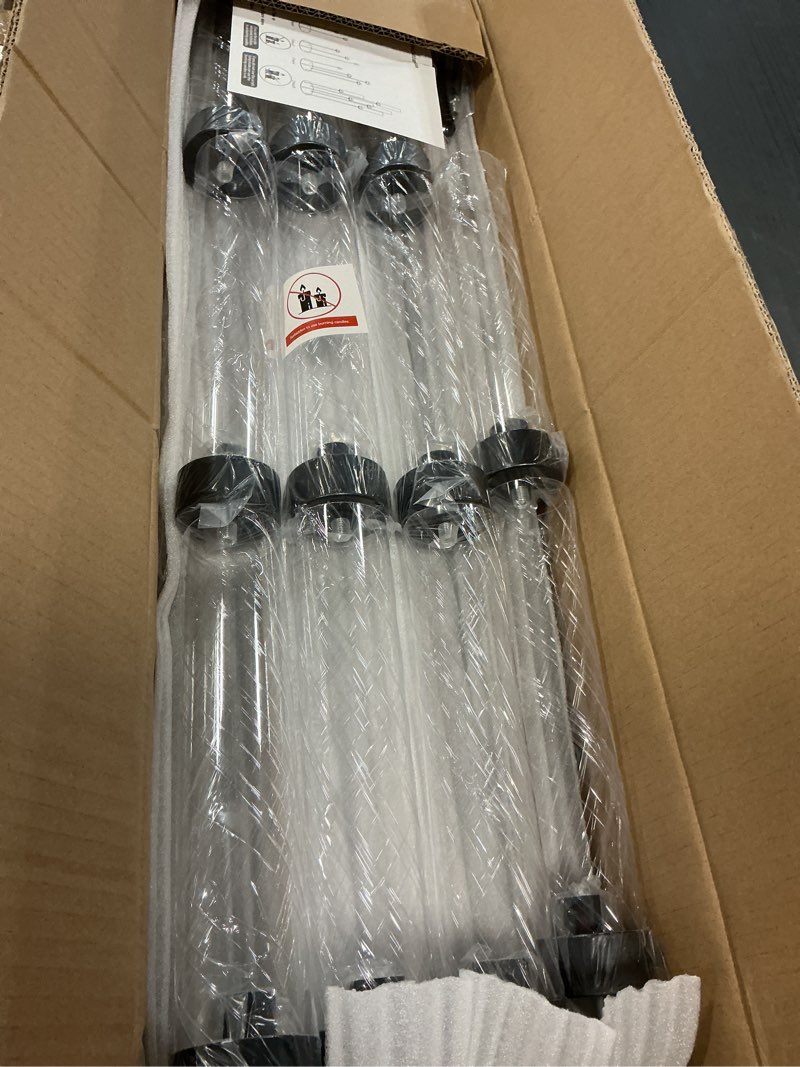 Condition photo showing Good Condition for 39.8''Matte Black Candle Holder with Acrylic Shades Tall 5 Arm Candelabra Black Table Centerpiece for Wedding Living Dining Room Fireplace Decoration Fit 0.98''LED Taper Candle Black 4pcs