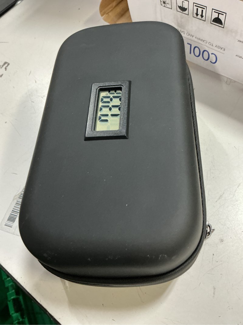 Condition photo showing Good Condition for insulin cooler travel case tsa approved refrigerated medicine cooler for travel w/thermometer temperature display diabetic travel case bag w/2 reusable ice packs for daily life trip, black