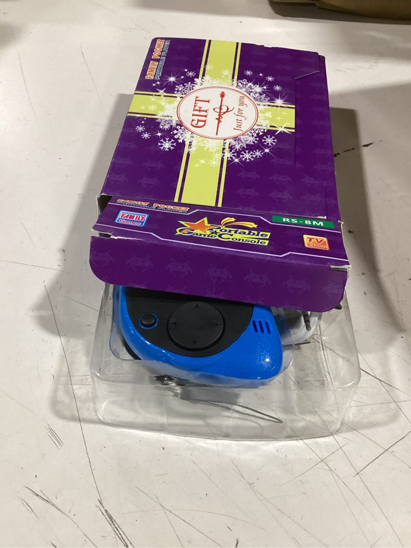 Condition photo showing Good Condition for kids handheld portable video game player with 200 games - 16 bit 2.5 inch screen mini retro electronic machine for boys girls blue