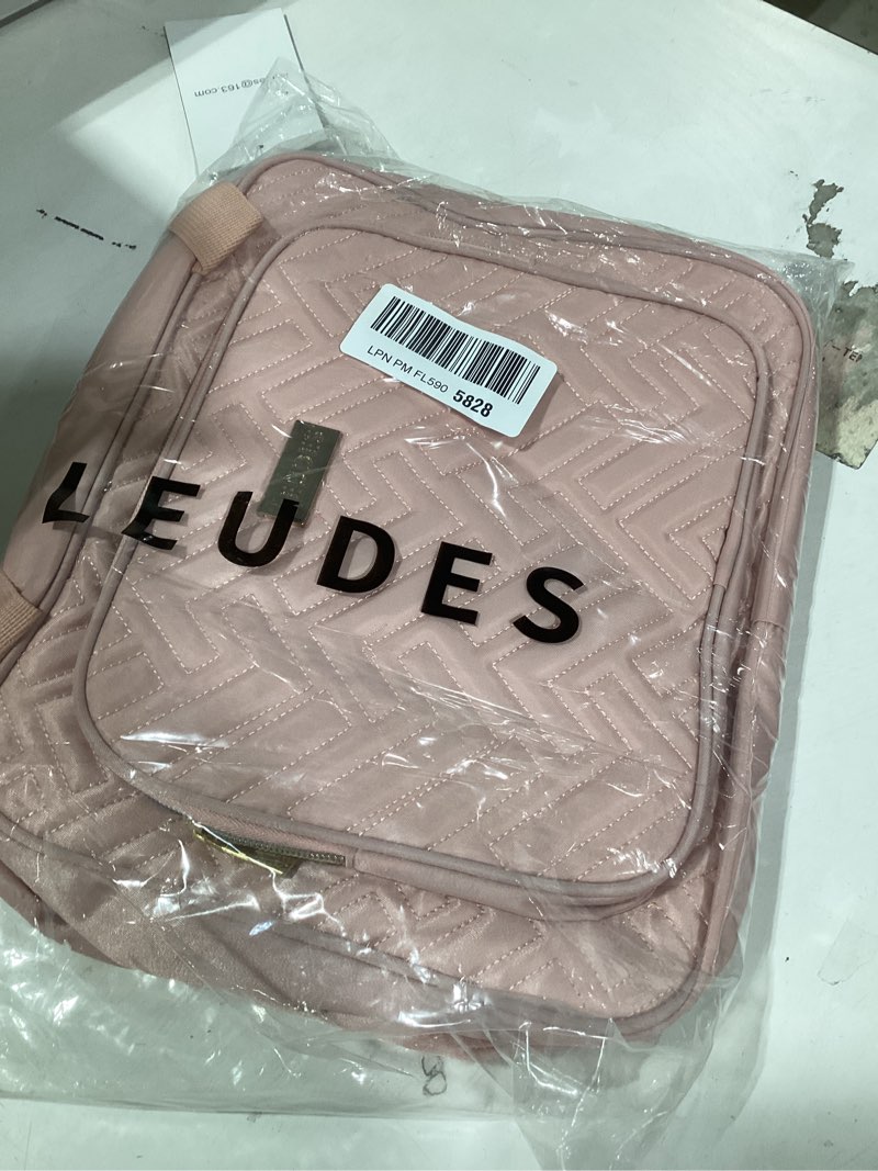 Condition photo showing Good Condition for Leudes Travel Pill Bottle Organizer,Medicine Organizer and Storage,Home Medication Bag, Cases,Carrier for Pills,Vitamin,Fish Oil,Supplements for Women and Men (Large, Pink) Large Pink