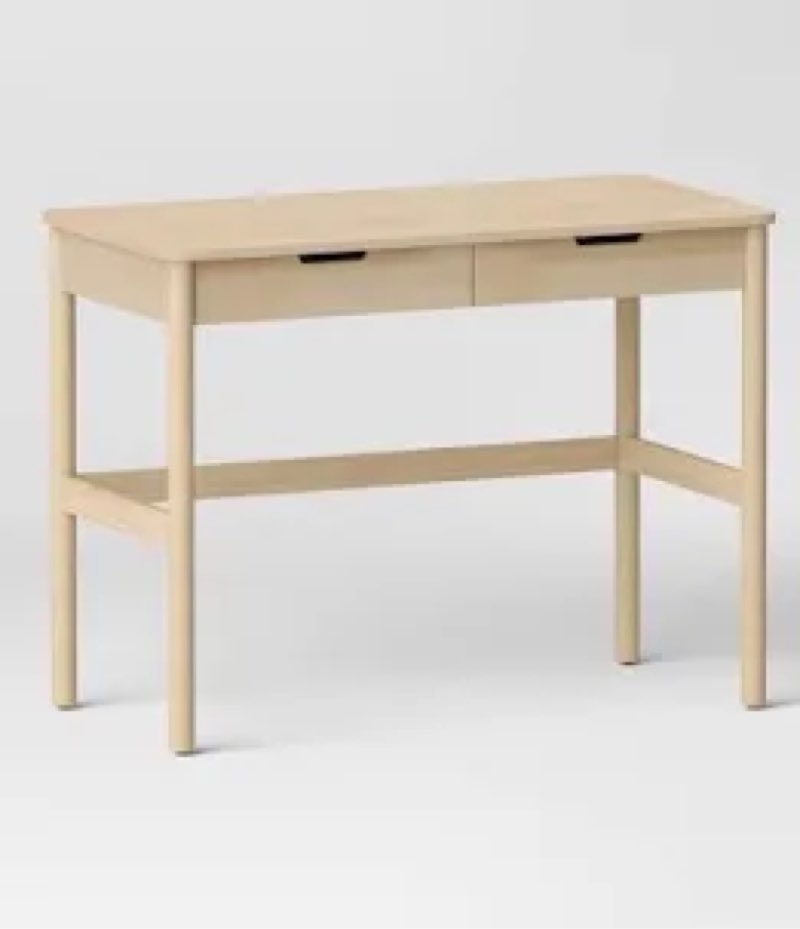 Scandi Desk with Drawers Natural - Room Essentials™
