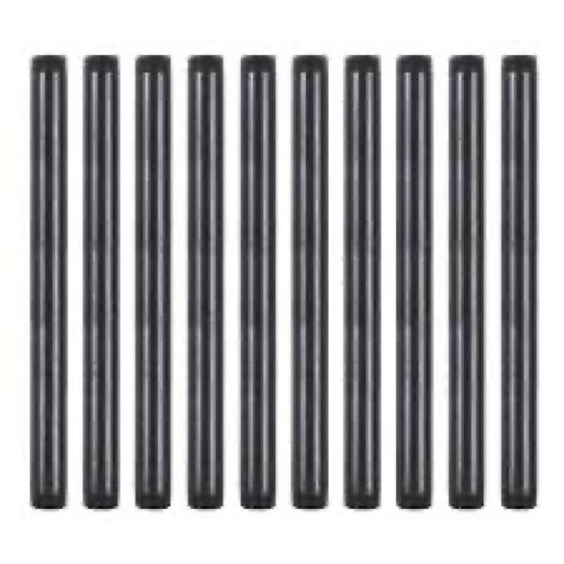 niubid 10 pack 3/4 inches x 12 inches black malleable steel nipples fitting, diy steampunk industria