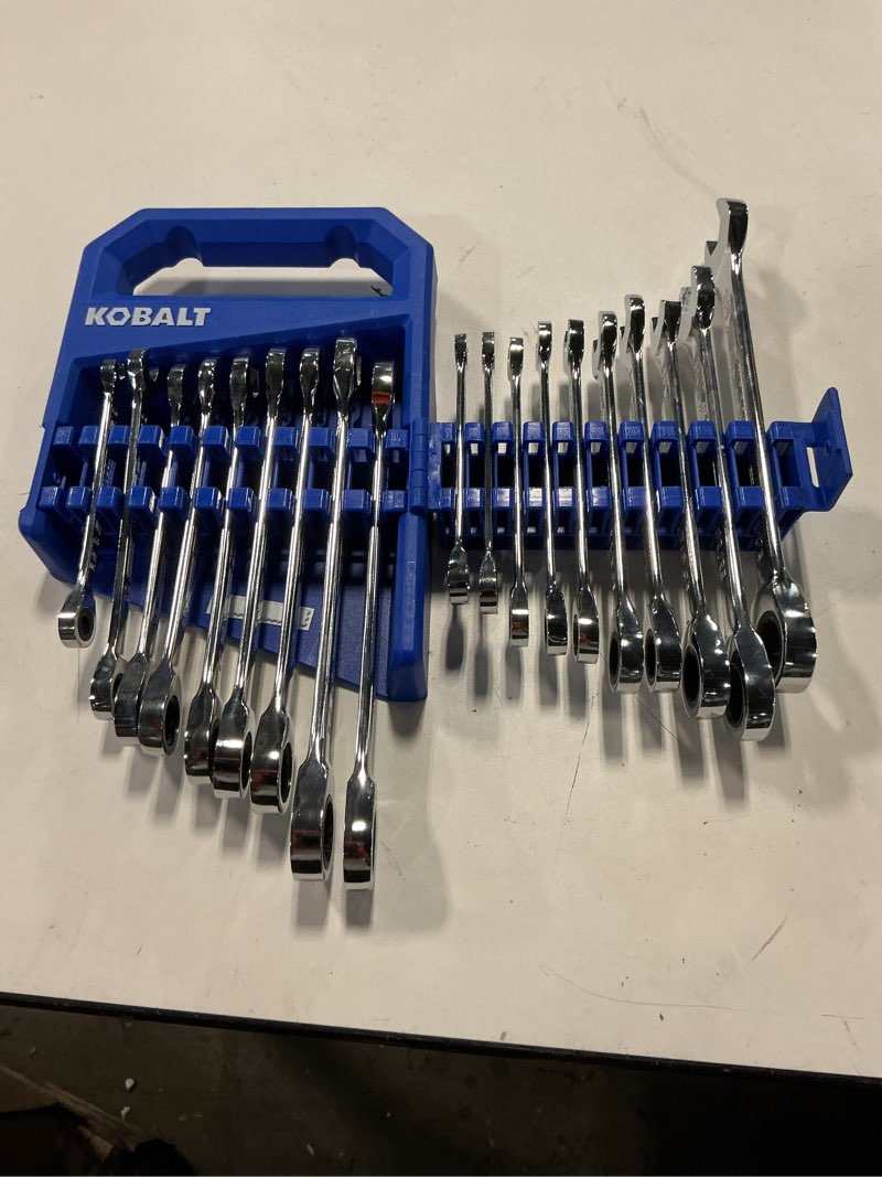 Condition photo showing Good Condition for kobalt 20 piece ratcheting wrench set sae/metric