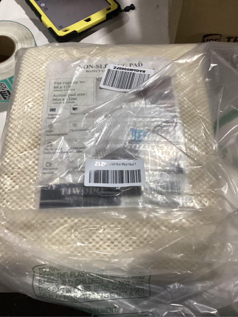 Condition photo showing New/Like New for GORILLA GRIP Strong Rug Pad Gripper, US Designed, Grips Keep Area Rugs Safe and in Place, Thick, Slip and Skid Resistant Pads for Hard Floors, Under Carpet Mat Cushion and Hardwood Protection 2x3 FT 2' x 3' (Rectangular) Traditional Pads for Hard Floors