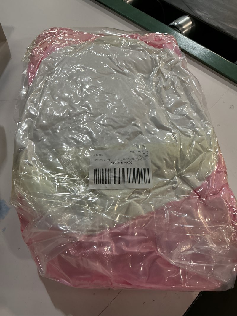 Condition photo showing New/Like New for 1Pcs 20*20in Flower Shape Seat Cushion - Non-Slip Cute Chair Pad with Plush Comfort Lazy Sofa Floor Pillow for Office, Bedroom & Living Room Decor, Supportive Lumbar Relief for Adults & Kids (Pink)