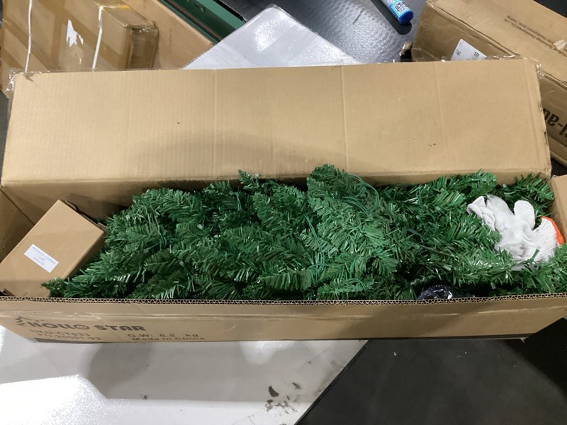 HOLLO STAR 6 ft Prelit Christmas Tree with 247 LED Lights, App Control, Artificial Pencil Christmas 