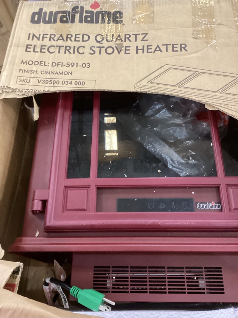 Condition photo showing New/Like New for duraflame Infrared Quartz Electric Stove Heater - DFI-591-03 - Cinnamon