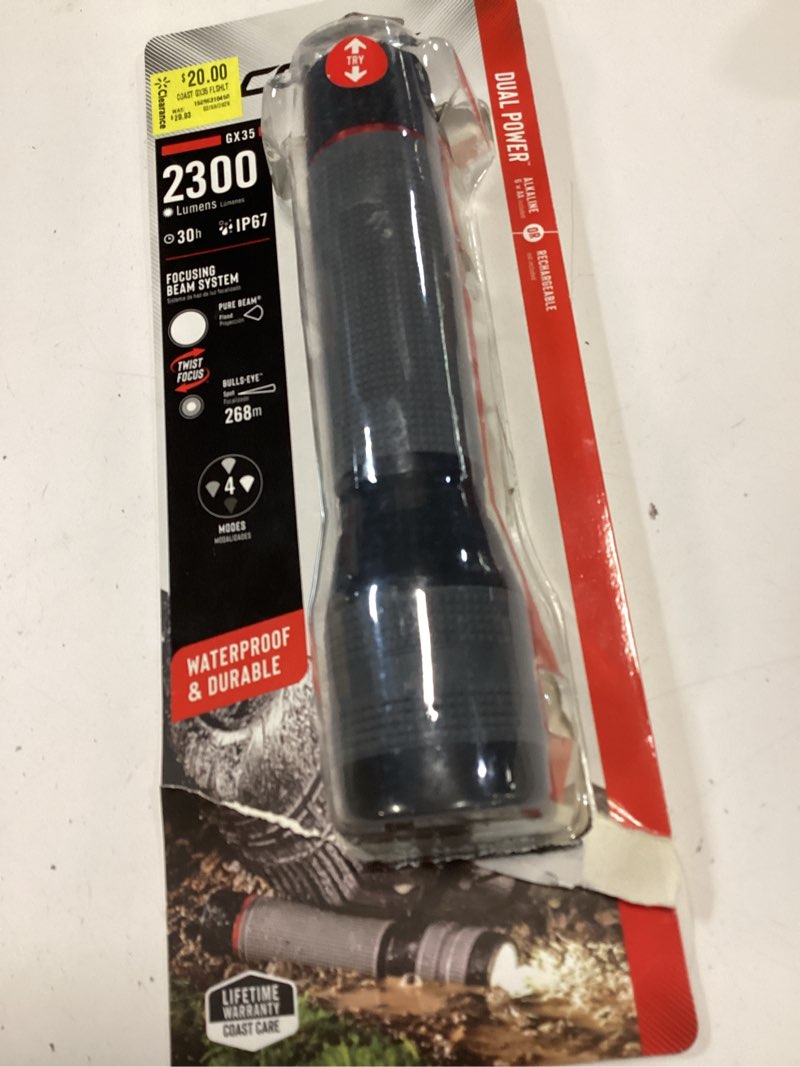 Condition photo showing Good Condition for brand new coast gx30 2300 lumens super bright led waterproof flashlight