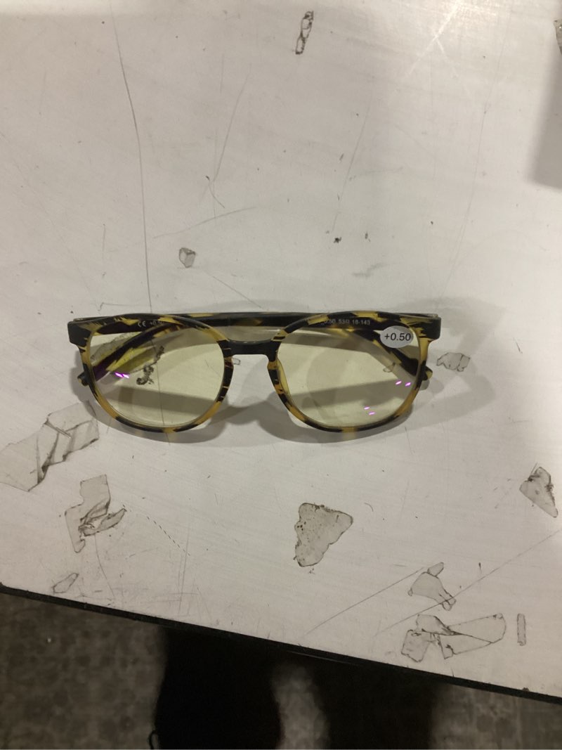 Condition photo showing Good Condition for Prospek Blue light Readers For Women, ARTIST (+0.5 Diopters) - High Optical Quality Clear Lenses Tortoise 0.5 Diopters
