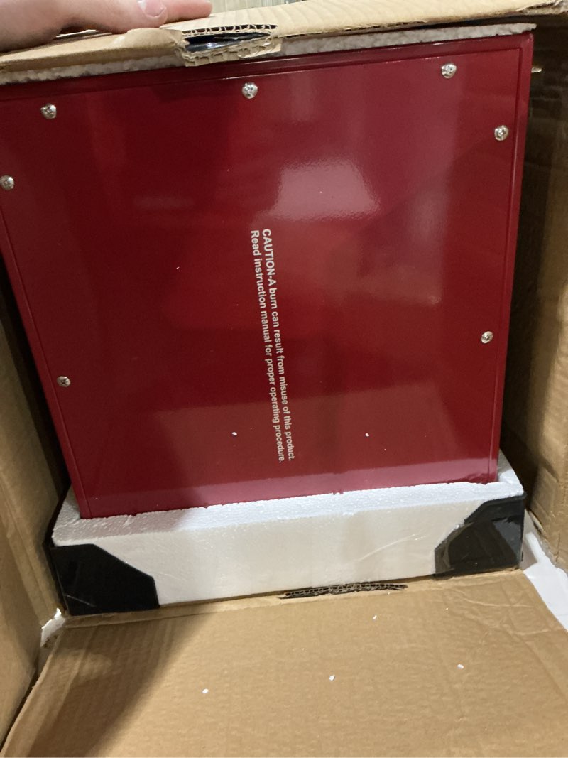 Condition photo showing Good Condition for matinee popcorn machine - 8oz popper with stainless-steel kettle, reject kernel tray, warming light, and accessories by great northern popcorn (red)
