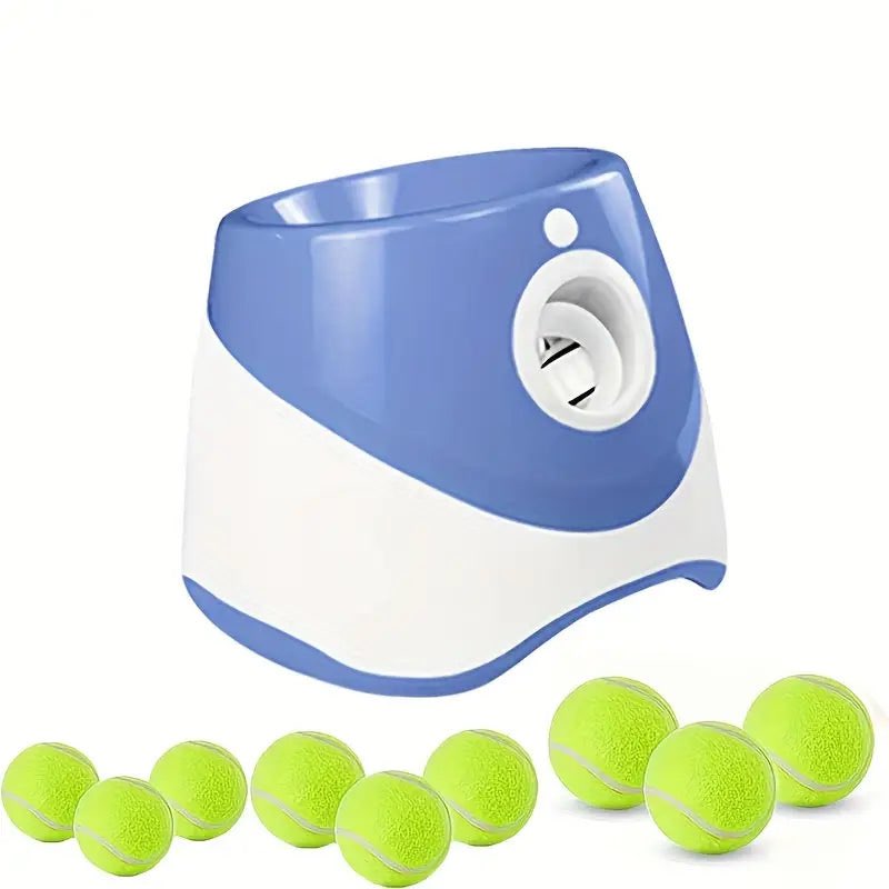 AUTOMATIC TENNIS BALL LAUNCHER FOR OUTDOOR FETCH TRAINING AND EXERCISE