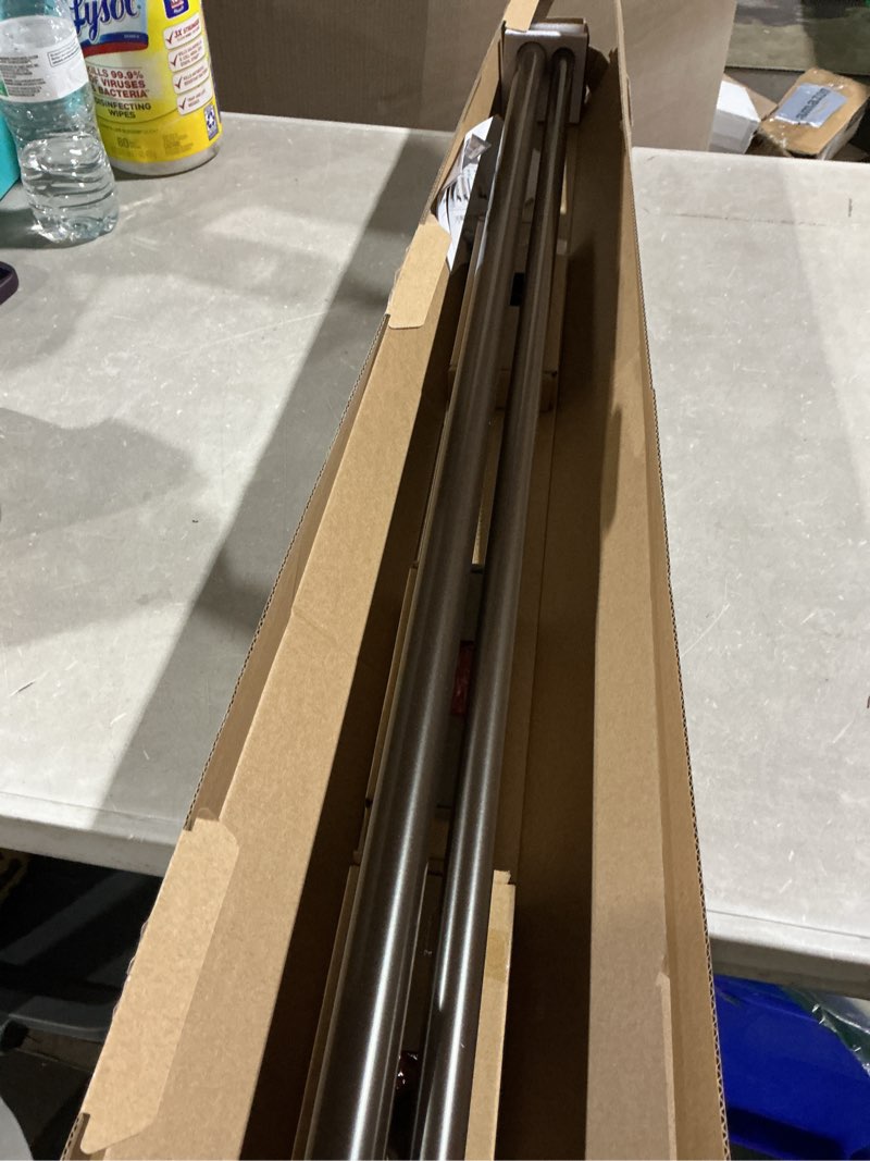 Condition photo showing Good Condition for tonial1 inch double curtain rods 36 to 72 inch (3 to 6 ft), heavy duty decorative drapery rod for windows 24 to 68 inch (6 to 5.7 ft) with classic cap finial, bronze bronze 36-72"