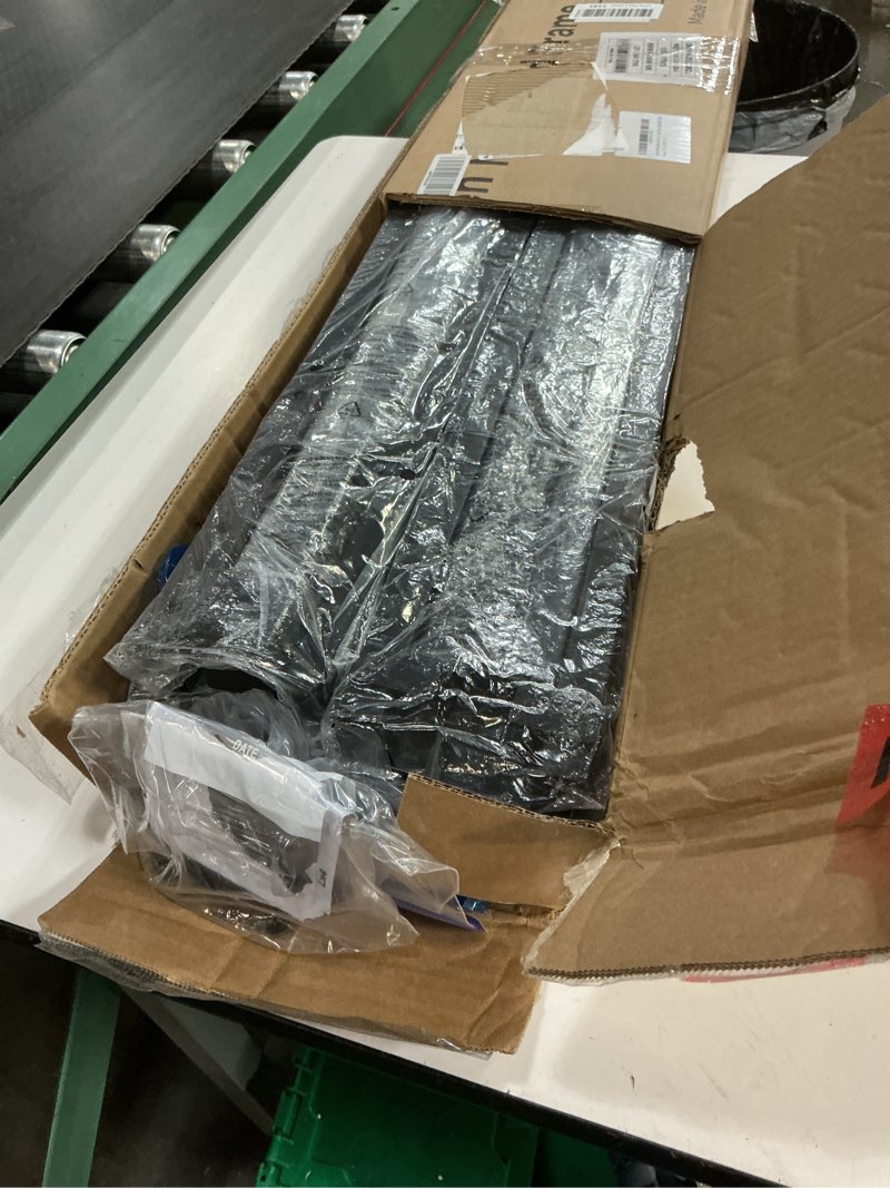 Condition photo showing Good Condition for queen metal bed frame, 7 inch low heavy duty platform bed frames queen size for box spring and mattress, easy assembly, noise-free, adjustable, black