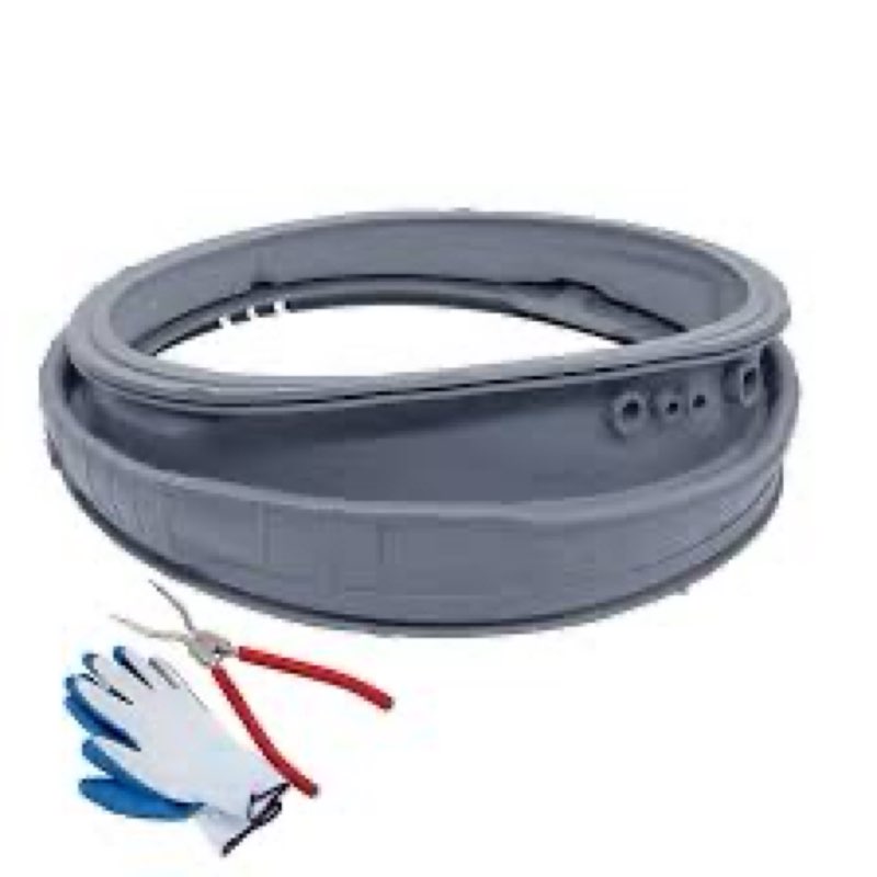 mds47123619 washer door gasket compatible with lg front load washer door seal wm3270cw/00, wm3670hwa, wm3080cw/00, wm3670hva/01, wm3700hwa/00 replaces ap6236842 agf75223080 4511798 with 383eer4001a