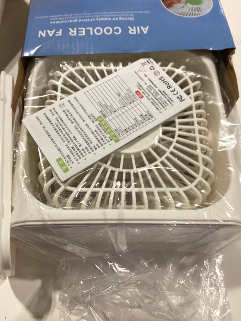 Condition photo showing Good Condition for portable air conditioners, 2000mah rechargeable mini air cooler fans, 500ml personal portable ac unit with 3 speed, 2 spray, 7 color, 3 timer, small desktop cooling fan for bedroom office (white)