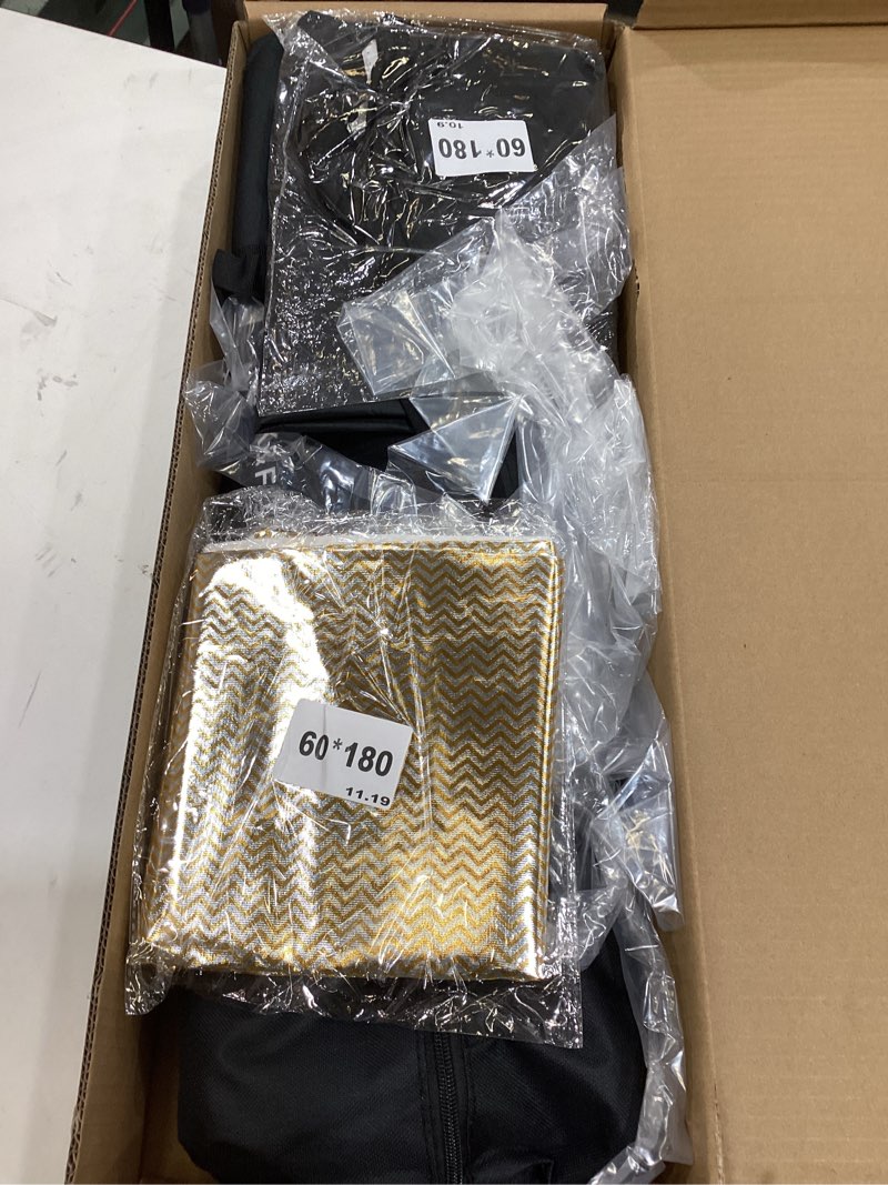 Condition photo showing As Is for K&F CONCEPT U-Shape Reflector Curved Reflector 180x60cm with 4-in-1 Reflective Fabric, Black/Gold/White/Silver, with 1.9m Stand, with Storage Bag, for Photography Studios 70.8*23.6inch