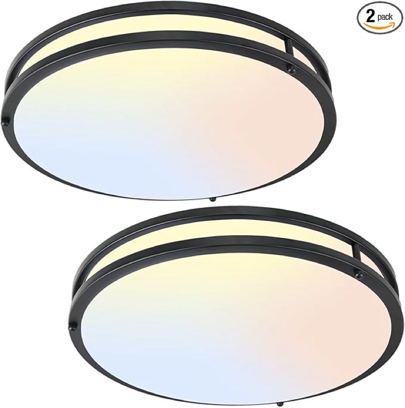 16inch led ceiling light fixtures, flush mount light fixtures 50w, 5cct adjustable 2700k 3000k 4000k