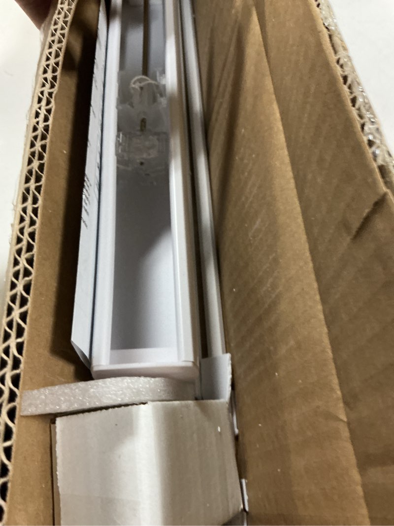 Condition photo showing Good Condition for CHICOLOGY Mini Blinds for Indoor Windows – 34"W x 60"H, White Horizontal Vinyl Blinds | Cordless | Easy to Install | Sleek Low-Profile Fit for Doors, Offices, Kitchens & Apartments