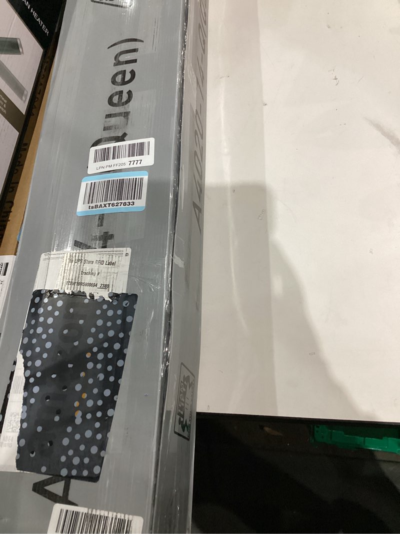 Condition photo showing New/Like New for Metal Bed Frame,Queen Size Bed Frame with Storage Space,Heavy Duty Sturdy Mattress Foundation,Easy Assembly,No Box Spring Needed, Black,14 Inch,Queen