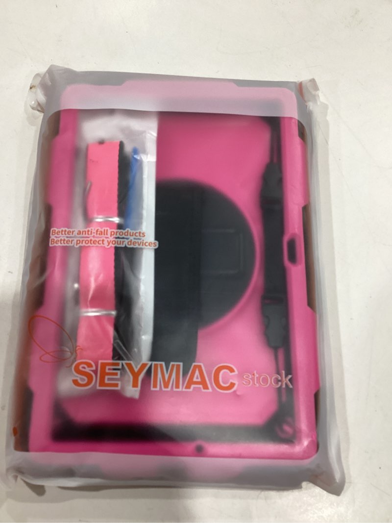 Condition photo showing As Is for SEYMAC stock Case for Samsung Galaxy Tab A9+ Plus 11'', Full-Body Drop Protection Case with Screen Protector Pencil Holder [360° Rotating Hand Strap] &Stand, Pink+Black A9+ Plus 11'' Pink+Black