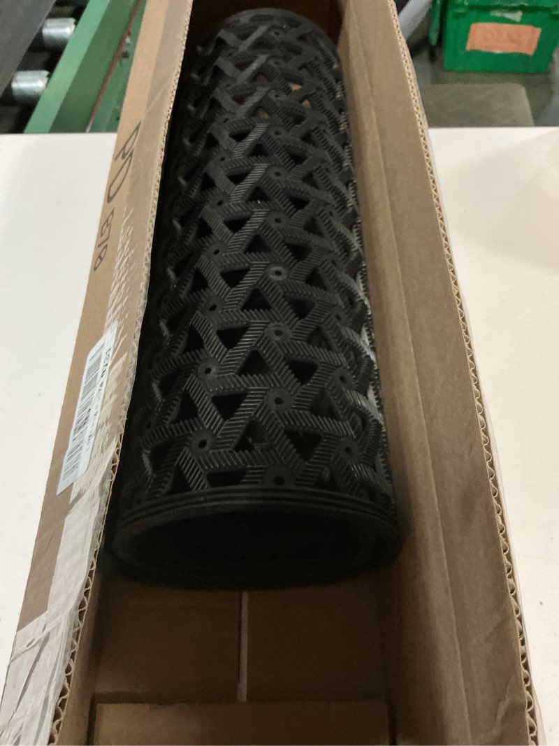 Condition photo showing Good Condition for DEXI Front Door Mat Outside Entrance?19x30 Rubber Floor Doormat Heavy Duty Non Slip, Dirt Trapper Waterproof Exterior Entry Mats All Weather for Patio Entryway Drainage, Black 1'7" x 2'6" (Rectangular) Black