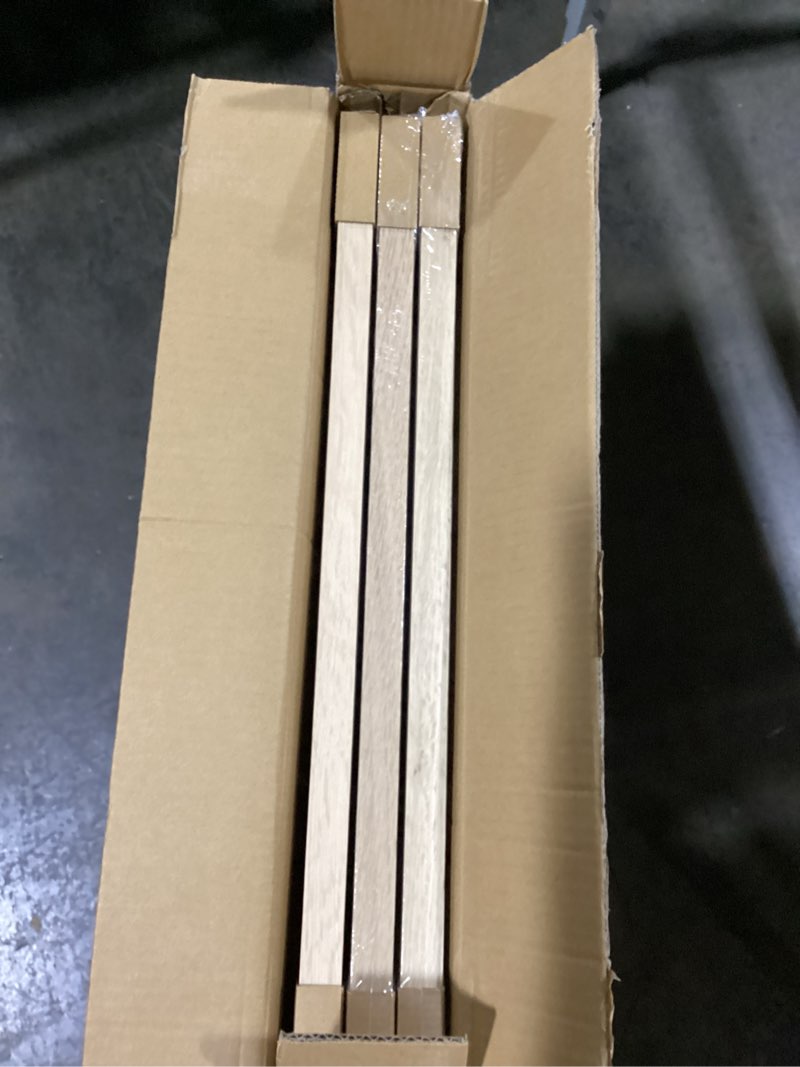 Condition photo showing As Is for 20x28 Oak Wood Poster Frame 3 Pack, Natural Solid Wood Photo Picture Frame for Horizontal or Vertical Wall Mounting, Hanging Hardware Included 3 20"x28"