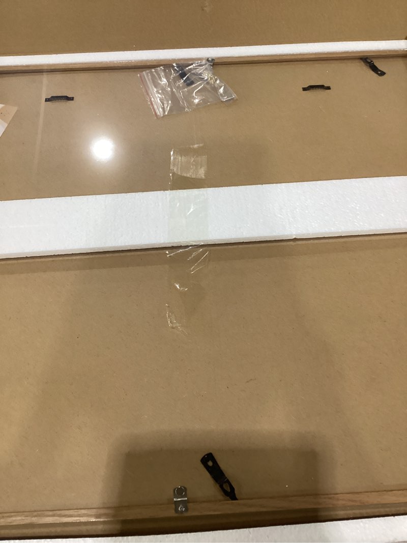 Condition photo showing New/Like New for Dreamland 24x30 Wood Picture Frame for Wall, Solid Oak Wood 24 x 30 Frames Matted to 18 x 24, Large Poster Frame 24x30 with Real Glass, 24 by 30 Art Frames USA-Sourced White Oak Wood 24x30-1P | Real Glass