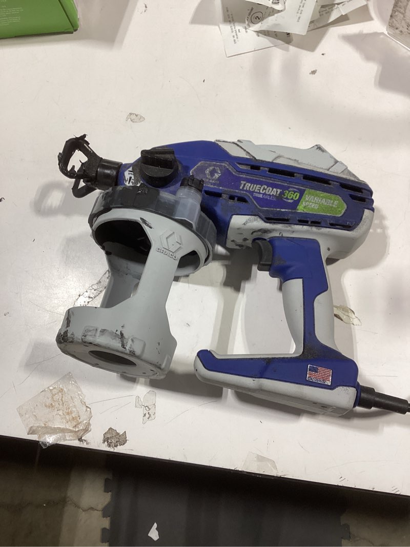 Condition photo showing As Is for Graco 26D283 TrueCoat 360 Variable Speed Paint Sprayer AS IS