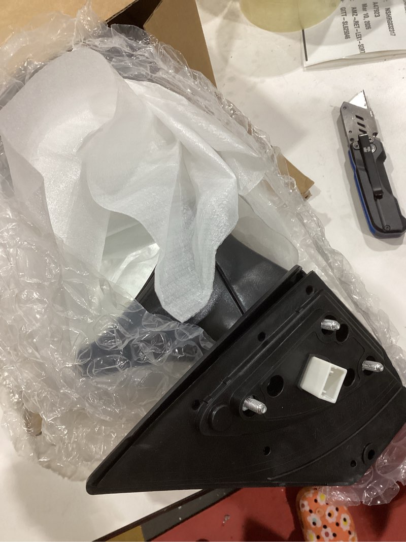 Condition photo showing Good Condition for Passenger Side Mirror (Right/RH) Compatible with Hyundai Elantra 2014-2016, Power Adjust, Manual-Folding, w/Turn Signal, 5-Pin Connector, Black Housing, Replaces 876203Y530, HY1321208 R(Passenger Side) 5-Pin Black