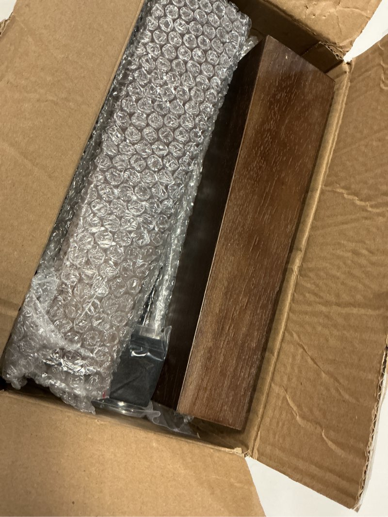 Condition photo showing Good Condition for premium walnut square furniture legs (full install kit) - pick your size and color 10 inches brown