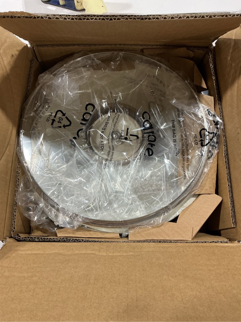 Condition photo showing Good Condition for carote non stick frying pan skillet,10" nonstick fry pan with glass lid, egg pan omelet pans, granite cookware pfoa free white granite, 10-inch 10" white white
